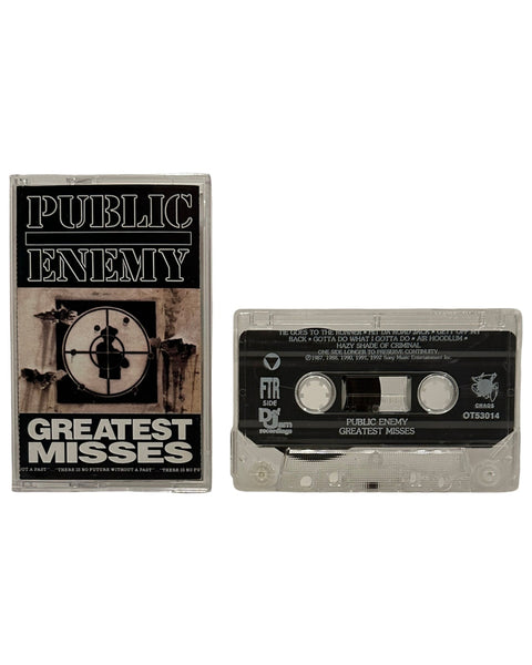 •PUBLIC ENEMY - GREATEST MISSES• ~1992 OG PRESSING~ (CASSETTE TAPE)