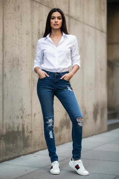 *EMMA STEVENS* WOMEN'S DENIM JEANS (WAIST 27'')