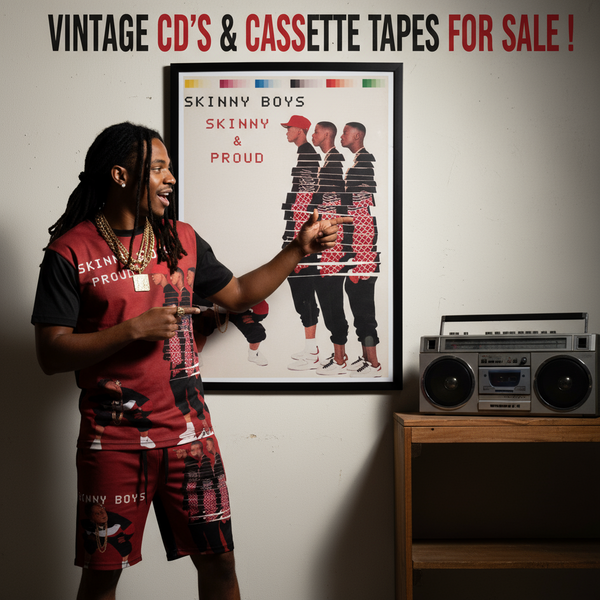 •SKINNY BOYS ~ SKINNY & PROUD• ~1987 OG PRESSING~ (CASSETTE TAPE)