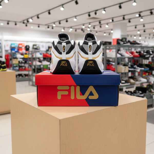 *FILA* ~G-Hill 3~ •90’s Throwback’s• ~B-Ball Sneaks~(Black/Gold/White)