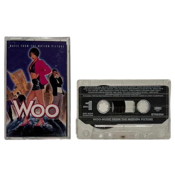 •WOO - MUSIC FROM THE MOTION PICTURE• ~1998 OG PRESSINGS~ (CD & CASSETTE TAPE)