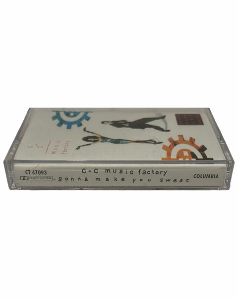 •C&C MUSIC FACTORY - GUNNA MAKE YOU SWEAT• ~1990 OG PRESSING~ (CASSETTE TAPE)