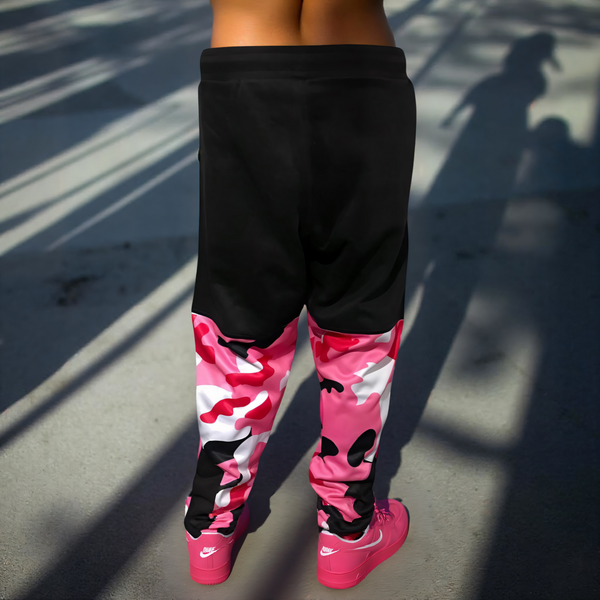 ^CHIEFIN’ ADI-FEATHER^ (PINK CAMOUFLAGE) JOGGER SWEATPANTS (CUT & SEW)