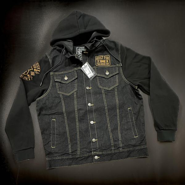 *HEADRUSH* ~13th The Chosen Few~ hooded Jean jacket (Full Embroidery)