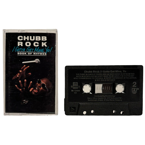 •CHUBB ROCK - I GOTTA GET MINE YO! BOOK OF RHYMES• ~1992 OG CANADIAN PRESSINGS~ (CD & CASSETTE TAPE)