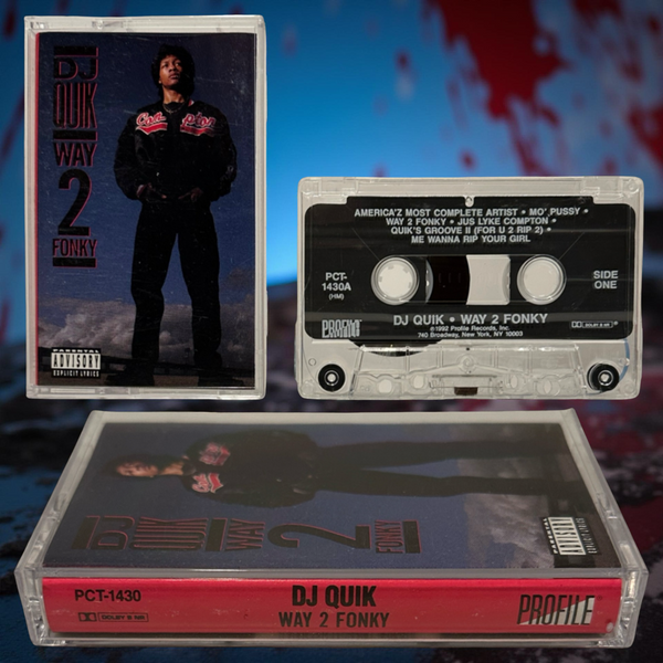 •DJ QUIK - WAY 2 FONKY• ~1992 OG PRESSING~ (CASSETTE TAPE)