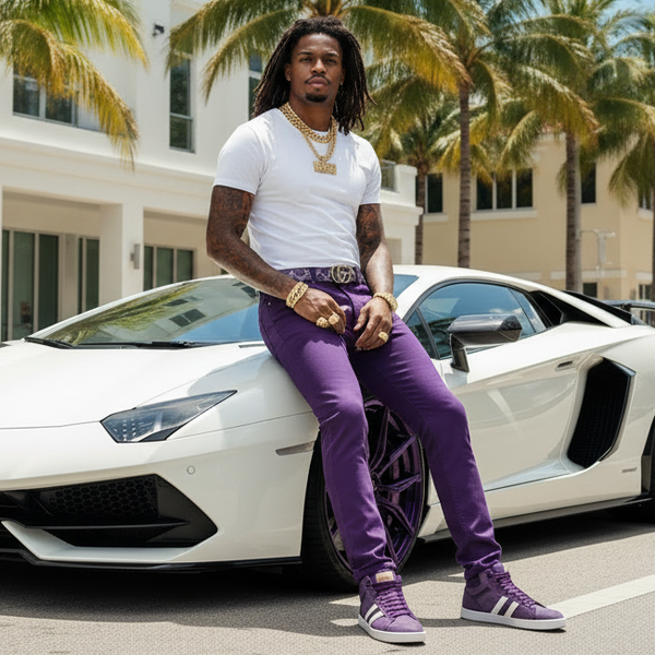 *VICTORIOUS* (PURPLE) ~SKINNY FIT~ •DENIM FOR MEN•