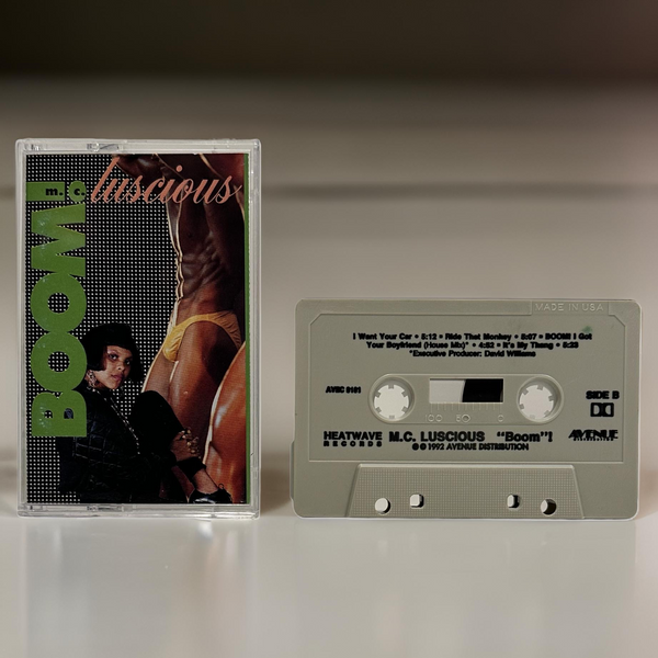 •M.C. LUSCIOUS ~ “BOOM”!• ~1992 OG PRESSING~ (CASSETTE TAPE) (1)