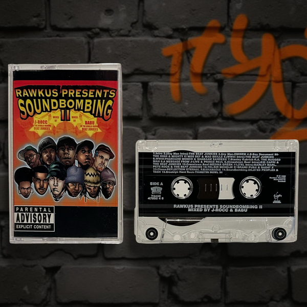 •RAWKUS PRESENTS - SOUNDBOMBING II• ~1999 OG CANADIAN PRESSING~ (CASSETTE TAPE)