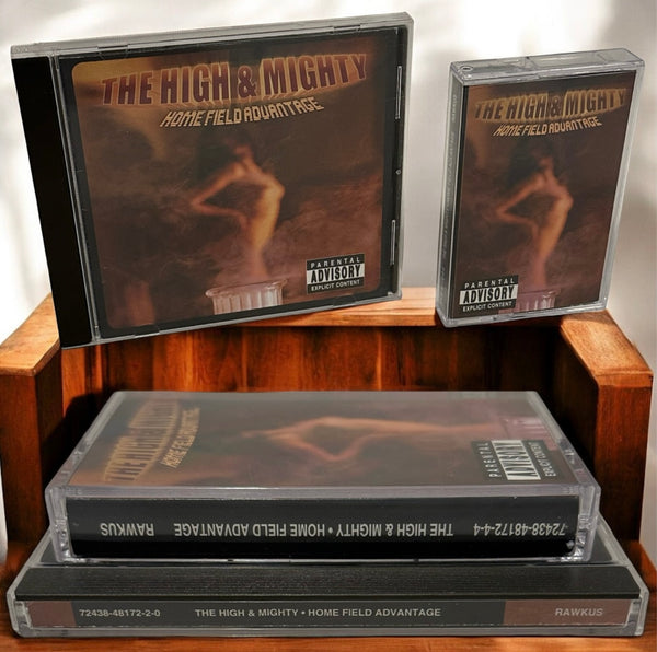 •THE HIGH & MIGHTY - HOME FIELD ADVANTAGE• ~1998 OG CANADIAN PRESSINGS~ (CD & CASSETTE TAPE)