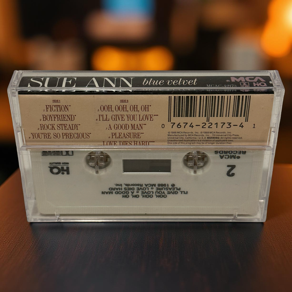 •SUE ANN - BLUE VELVET• ~1988 OG PRESSING~ (CASSETTE TAPE)