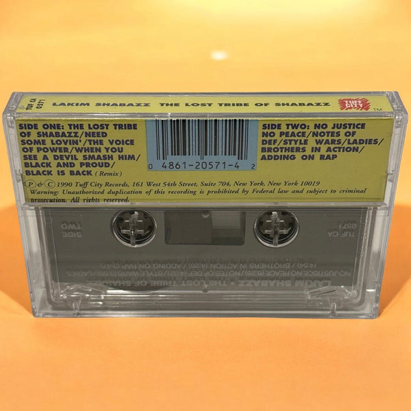 •LAKIM SHABAZZ - THE LOST TRIBE OF SHABAZZ• ~1990 OG PRESSING~ (CASSETTE TAPE)