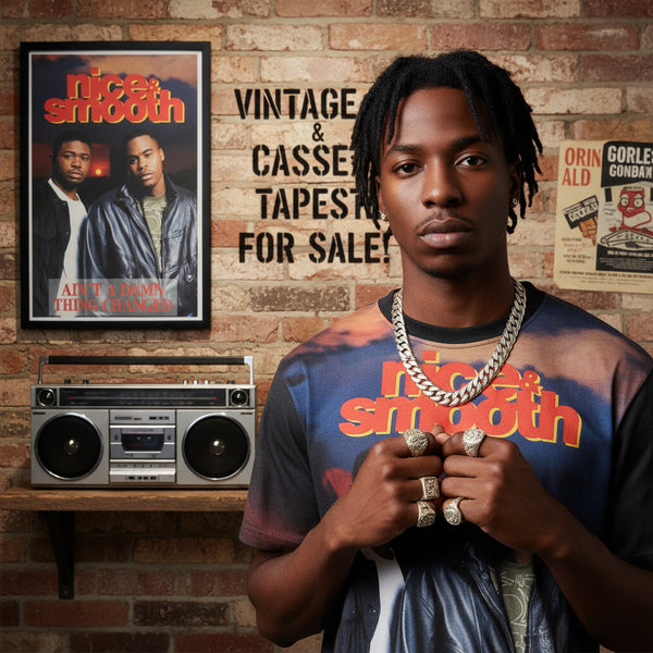 •NICE & SMOOTH ~ AIN’T A DAMN THING CHANGED• (1991 OG PRESSING) (CASSETTE TAPE)