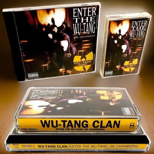 •WU-TANG CLAN - ENTER THE WU-TANG• (36 CHAMBERS) (1993) (CASSETTE & CD AVAILABLE) (ORIGINAL PRESSINGS)