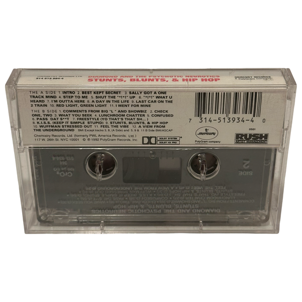 •DIAMOND AND THE PSYCHOTIC NEUROTICS - STUNTS, BLUNTS, & HIP HOP• ~1992 OG PRESSINGS~ (CD & CASSETTE TAPE)