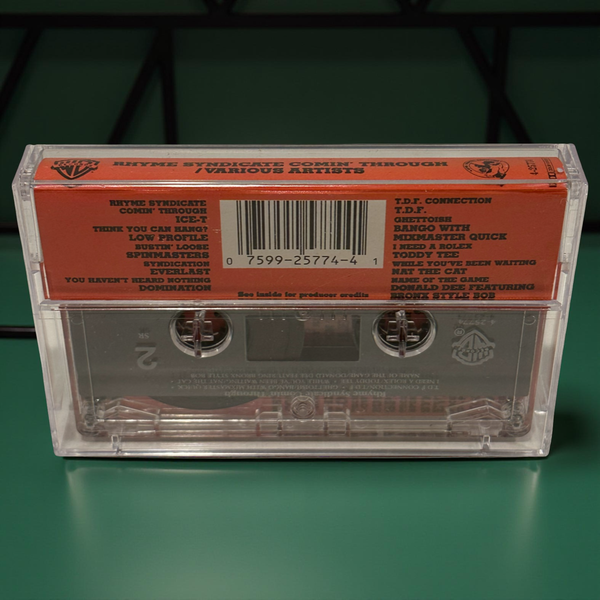 •RHYME SYNDICATE COMIN’ THROUGH - VARIOUS ARTISTS• ~1988 OG PRESSING~ (CASSETTE TAPE)