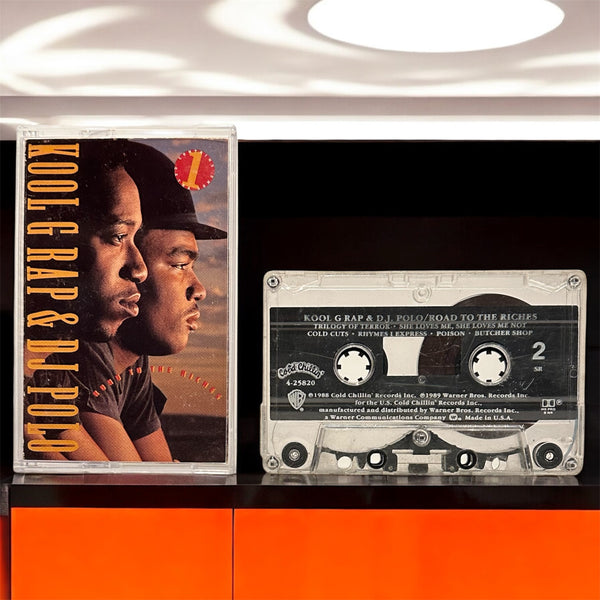•KOOL G RAP & DJ POLO ~ ROAD TO THE RICHES• ~1989 OG PRESSING~ (CASSETTE TAPE)