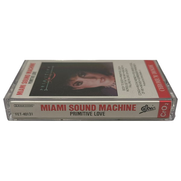 •MIAMI SOUND MACHINE - PRIMITIVE LOVE• ~1995 OG CANADIAN PRESSING~ (CASSETTE TAPE)