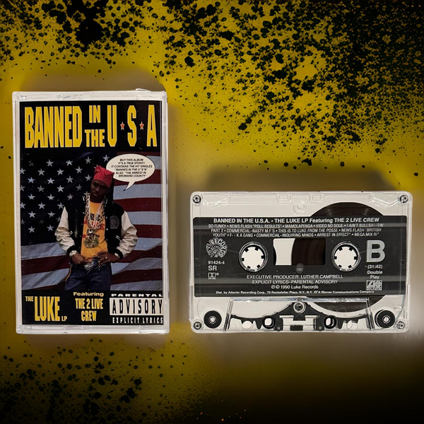 •THE LUKE LP FEATURING THE 2 LIVE CREW - BANNED IN THE U.S.A.• ~1990 OG PRESSING~ (CASSETTE TAPE) (3)