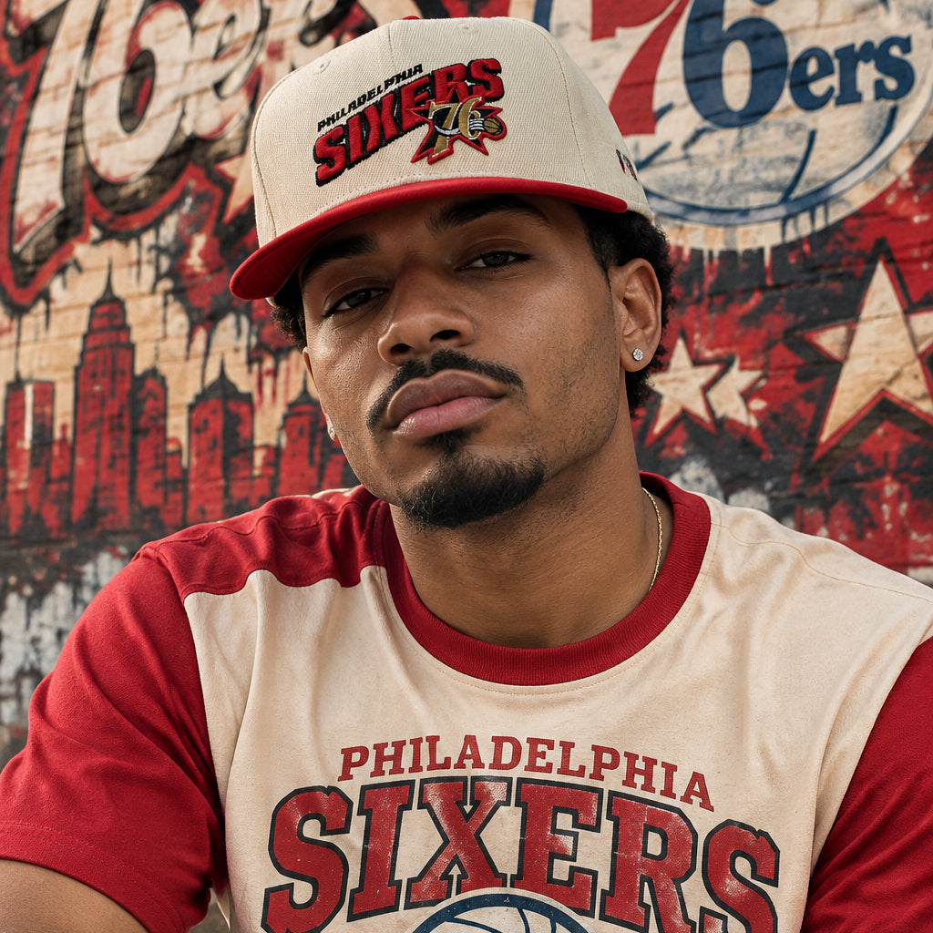 *PHILADELPHIA 76ERS* Snapback hat by Mitchell & Ness (Youth Size Sample)