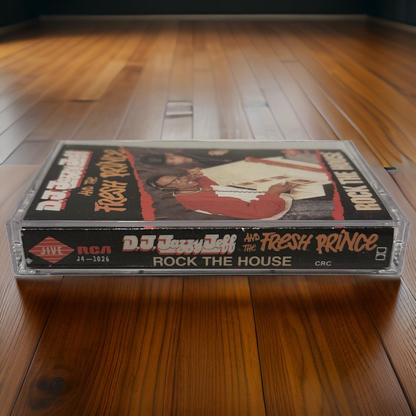•D.J. JAZZY JEFF AND THE FRESH PRINCE ~ ROCK THE HOUSE• ~1987 OG PRESSING~ (CASSETTE TAPE)