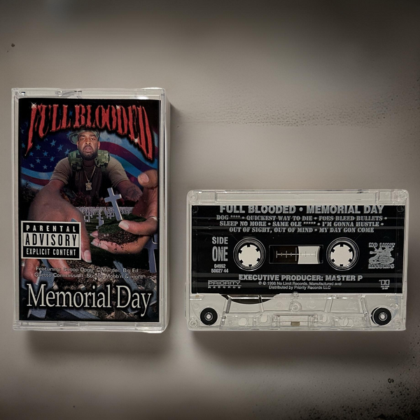 •FULL BLOODED ~ MEMORIAL DAY• ~1998 OG PRESSING~ (NO LIMIT) (CASSETTE TAPE)