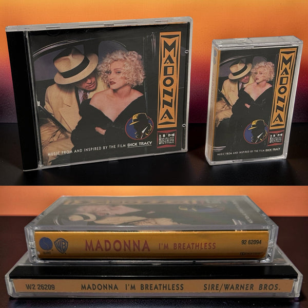 •MADONNA ~ I’M BREATHLESS• ~1990 OG CANADIAN PRESSINGS~ (CD & CASSETTE TAPE)