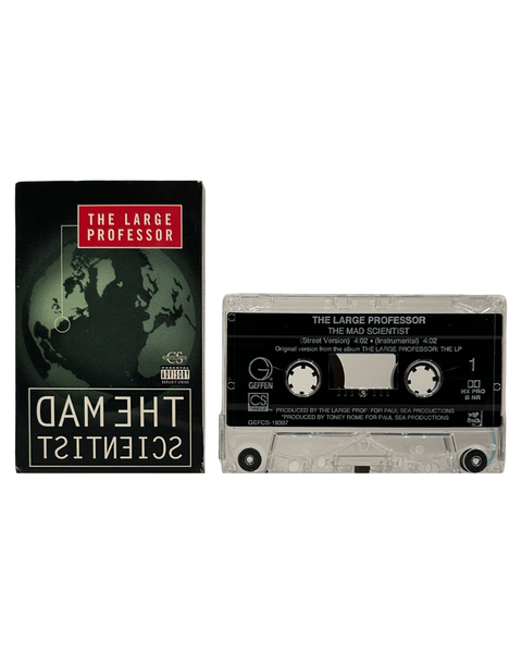 •THE LARGE PROFESSOR - THE MAD SCIENTIST• ~1996 OG MAXI-SINGLE PRESSING~ (CASSETTE TAPE)