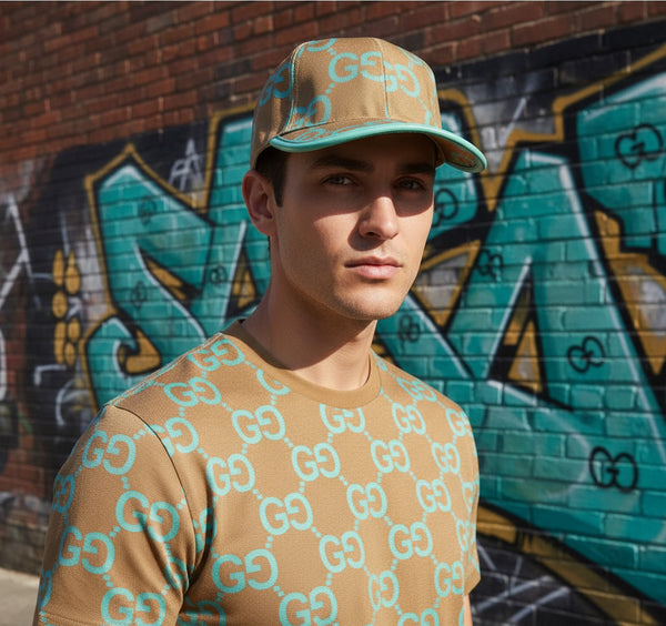 *LUXURY* ~Italian~ •curved beak hat• (adjustable strap) (soft shell)