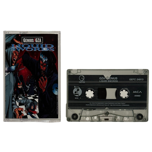 •GENIUS/GZA - LIQUID SWORDS• ~1995 OG PRESSINGS~ (CD & INDONESIAN CASSETTE TAPE)