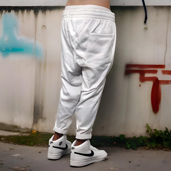 ^SEAN JOHN^ (WHITE) POLYESTER JOGGER SWEATPANTS (XB SIZED)
