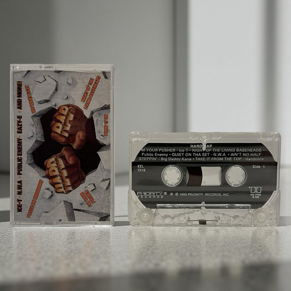•HARD RAP - COMPILATION• ~1989 OG PRESSING~ (CASSETTE TAPE)