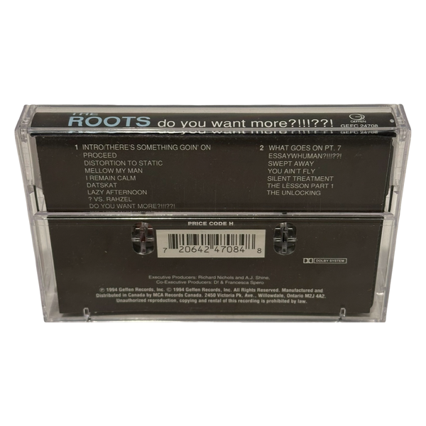 •THE ROOTS - DO YOU WANT MORE?!!!??!• ~1994 OG CANADIAN PRESSING~ (CASSETTE TAPE) (BLACK SHELL)