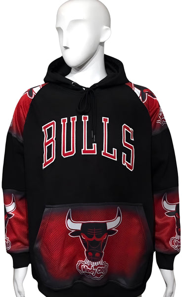 ^BULLS^ (WINDY CITY) *CUT & SEW* LUXURY HOODIES FOR MEN