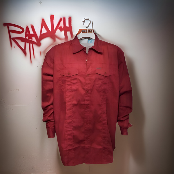 ^ECKO UNLIMITED^ ~WINE RED~ LONG SLEEVE DRESS SHIRT