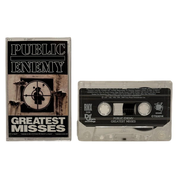 •PUBLIC ENEMY - GREATEST MISSES• ~1992 OG PRESSING~ (CASSETTE TAPE)