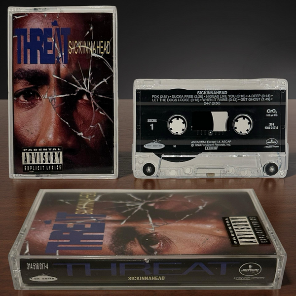 •THREAT - SICKINNAHEAD• ~1993 OG PRESSING~ (CASSETTE TAPE)