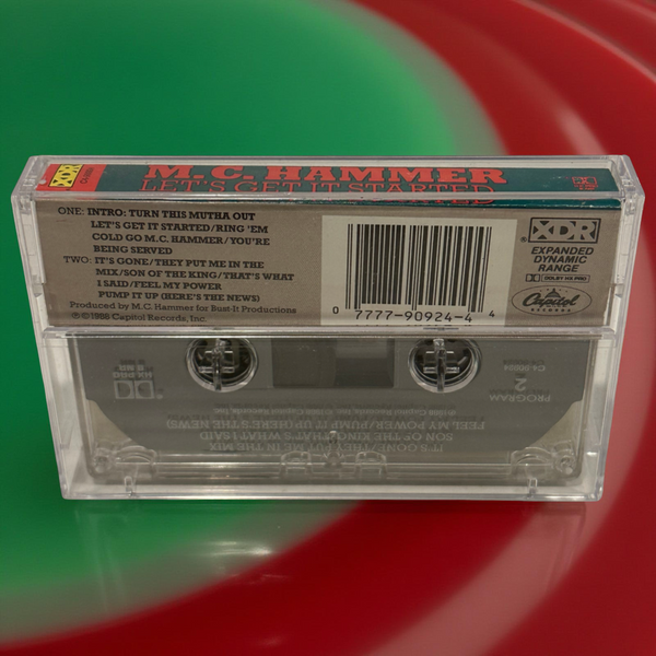 •M.C. HAMMER - LET’S GET IT STARTED• ~1988 OG PRESSING~ (CASSETTE TAPE)