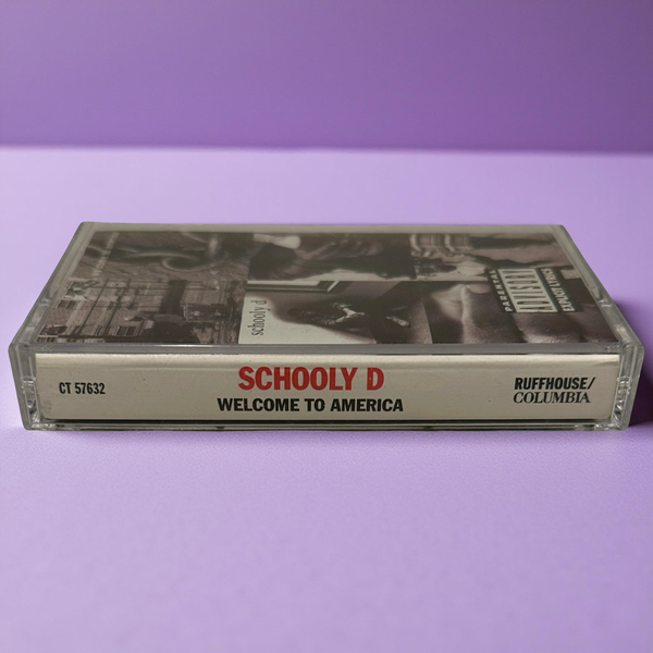 •SCHOOLY D - WELCOME TO AMERICA• ~1994 OG PRESSING~ (CASSETTE TAPE)