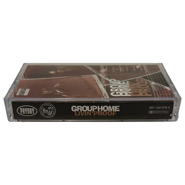 •GROUP HOME - LIVIN’ PROOF• ~1995 OG PRESSINGS~ (CD & CASSETTE TAPE) (TAPE POPPED)