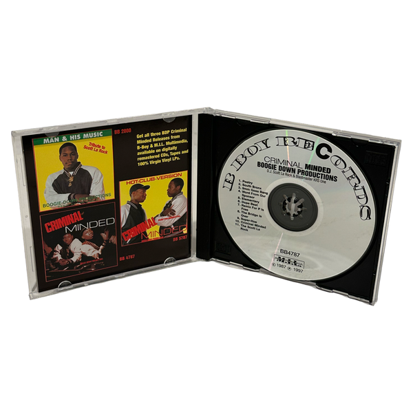 •BOOGIE DOWN PRODUCTIONS - CRIMINAL MINDED• ~1987 OG PRESSING & REPRESSING~ (CD & CASSETTE TAPE)