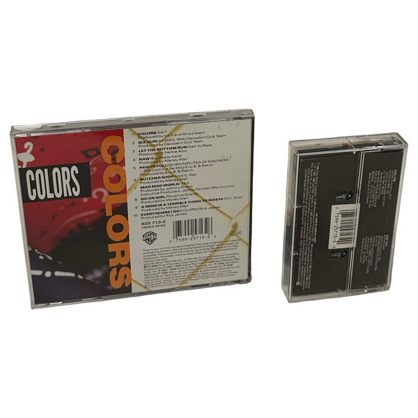 •COLORS - ORIGINAL MOTION PICTURE SOUNDTRACK• ~1988 OG CANADIAN PRESSING~ (CD & CASSETTE TAPE)