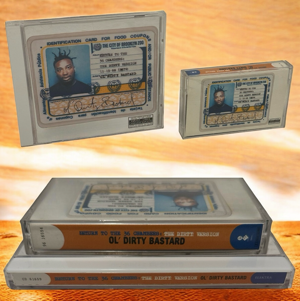 •OL’ DIRTY BASTARD - RETURN TO THE 36 CHAMBERS THE DIRTY VERSION• ~1995 OG PRESSINGS~ (CD & CASSETTE TAPE)