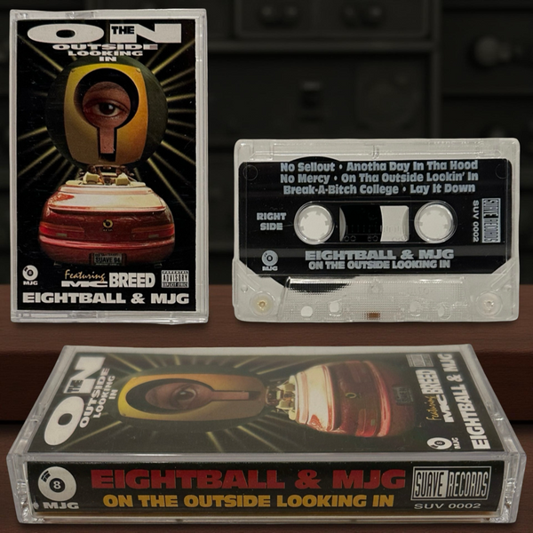 •EIGHTBALL & MJG - ON THE OUTSIDE LOOKING IN• ~1994 OG PRESSING~ (CASSETTE TAPE)