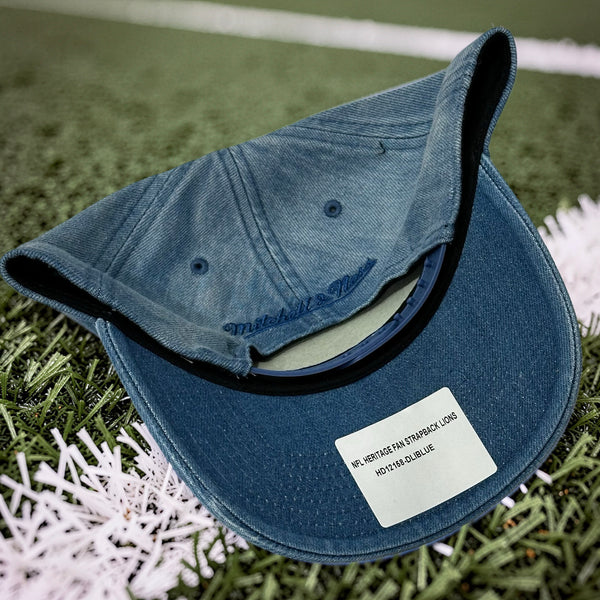 *DETROIT LIONS* Strapback hat by Mitchell & Ness (Dad Hat Fit)