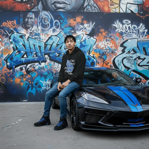 *BIGGY THREADS* (BLACK) •23 PRAYING HANDS• ~PULLOVER HOODIE~