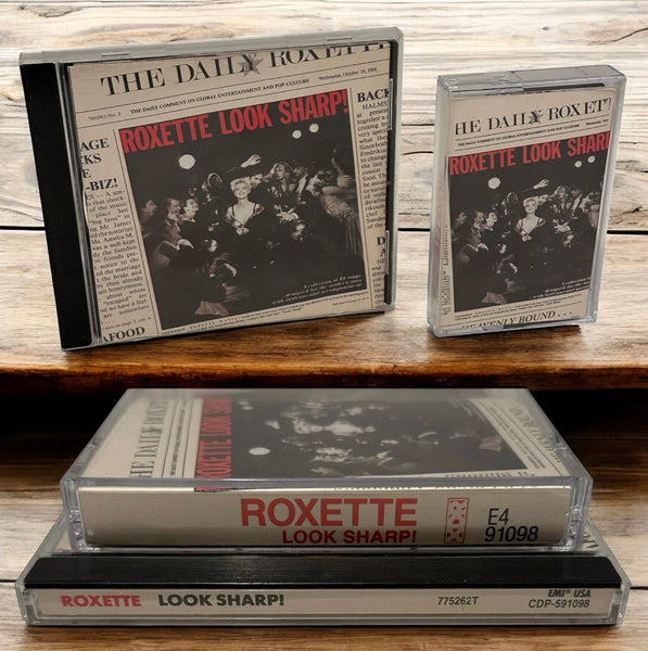 •ROXETTE - LOOK SHARP!• ~1988 OG CANADIAN PRESSINGS~ (CD & CASSETTE TAPE)