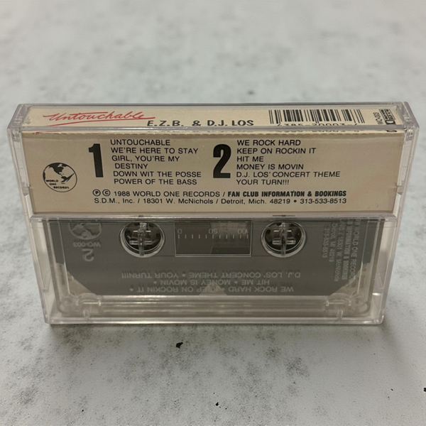 •E.Z.B. & D.J. LOS - UNTOUCHABLE• ~1988 OG PRESSING~ (CASSETTE TAPE)