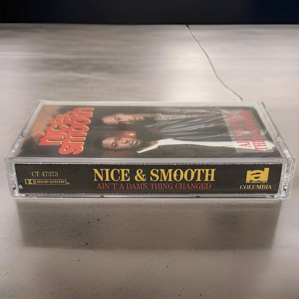 •NICE & SMOOTH ~ AIN’T A DAMN THING CHANGED• (1991 OG PRESSING) (CASSETTE TAPE)