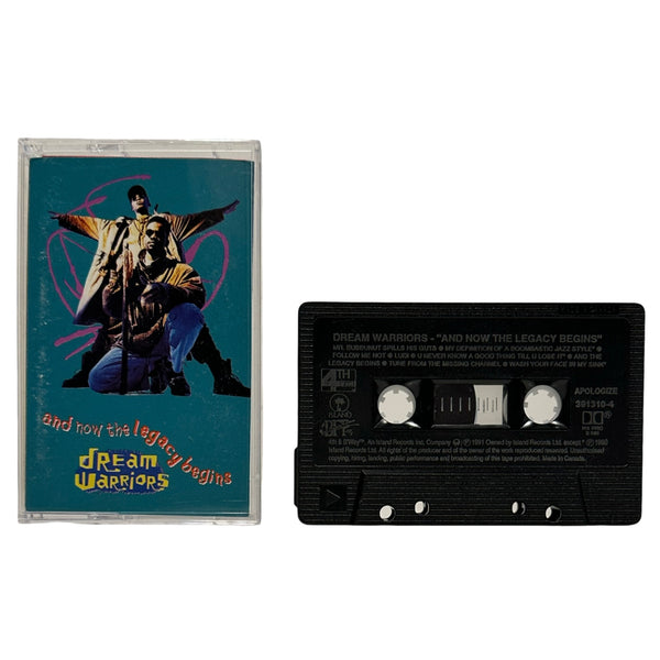 •DREAM WARRIORS - AND NOW THE LEGACY BEGINS• ~1991 OG CANADIAN PRESSING~ (CASSETTE TAPE) (BLACK SHELL)